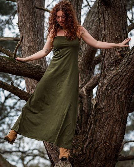 Vivien Strapless Dress Groen