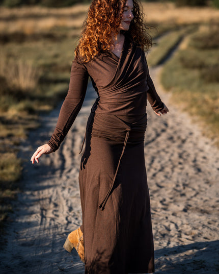 Luna Rok Donkerbruin