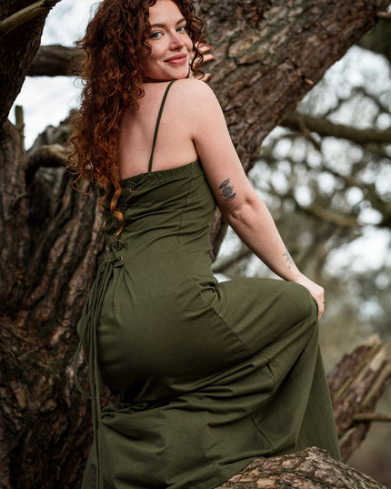 Vivien Strapless Dress Groen