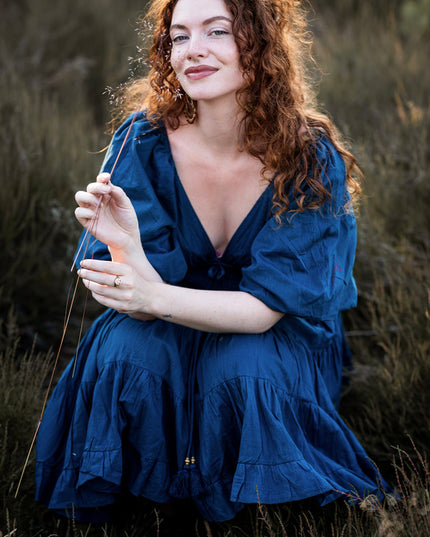 Tara Jurk Kort Blauw