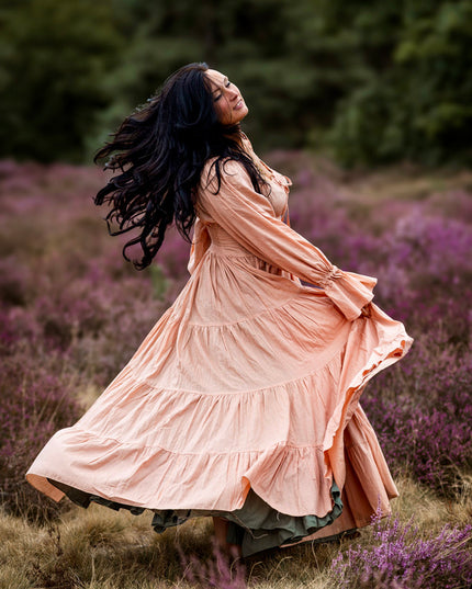 Vaiana Lange Jurk Powder