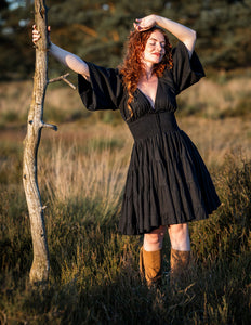 Tara Jurk Kort Zwart