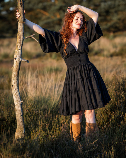 Tara Jurk Kort Zwart