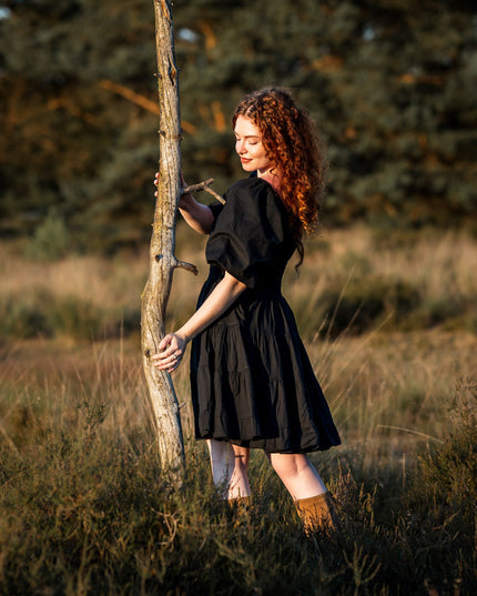 Tara Jurk Kort Zwart