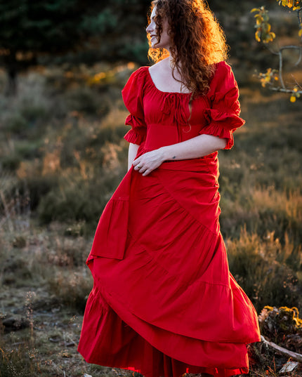 Vaiana Zomerjurk Knalrood