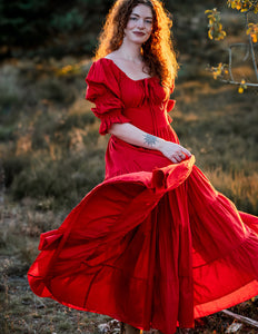 Vaiana Zomerjurk Knalrood