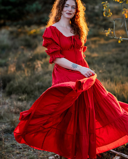 Vaiana Zomerjurk Knalrood