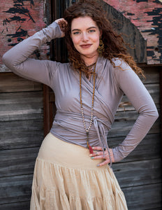 Iris Top Licht Taupe