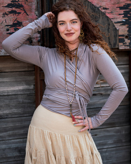 Iris Top Licht Taupe