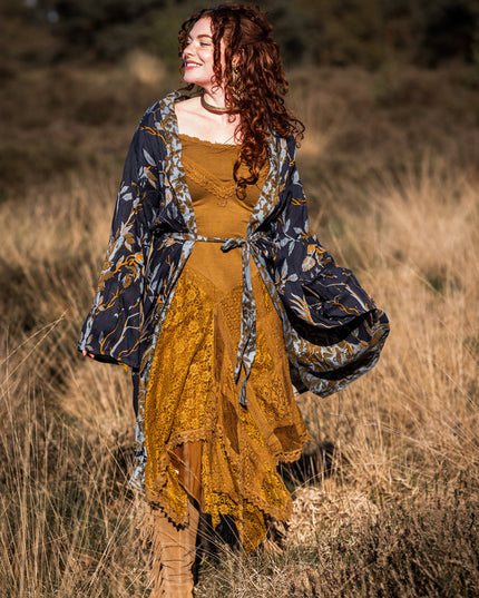 Morgana Boho Jurk Licht/ Medium bruin