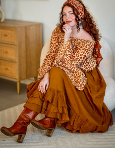 Pushpa Sjaal Blockprint