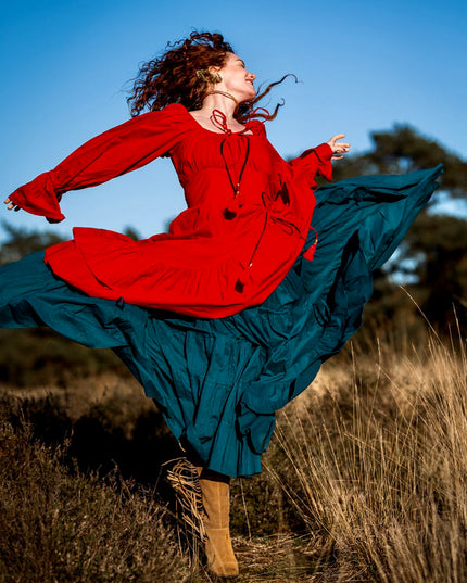 Midi Vaiana Dress Knalrood