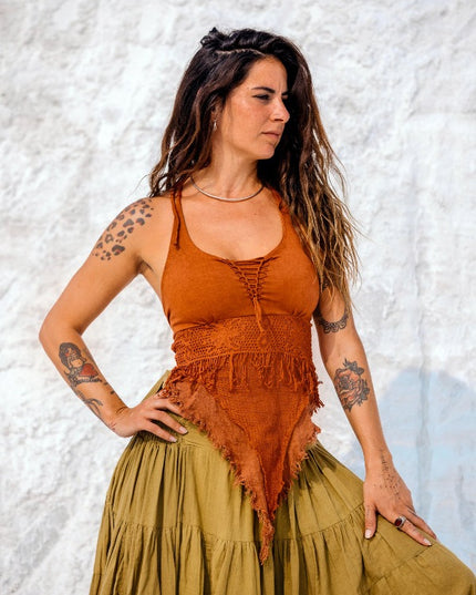 Boho Top Aphrodite Rust