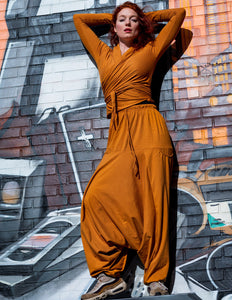 Harmonia Harem Pant Ochre/Orange