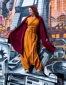 Fliegenweste Maroon rot