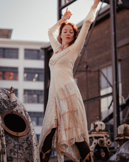 Morgana Boho Dress Off White