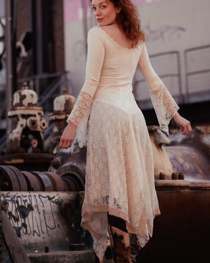 Morgana Boho Dress Off White