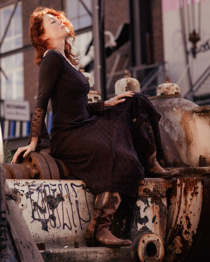 Morgana Boho Jurk Donkerbruin