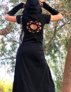 Gaia Mandala Dress Zwart