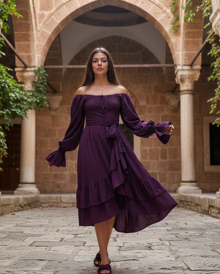 Midi Vaiana Dress Paars