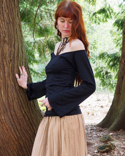 Devi Boho top Zwart