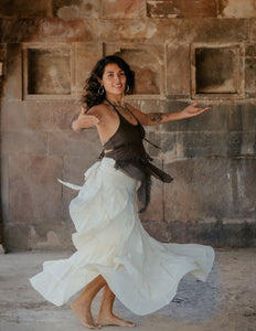 Flamenco Rok Gebroken wit