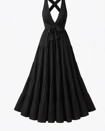 Durga - de ultieme zomerjurk Zwart