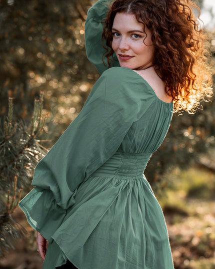 Vaiana Boho Bluse Grün