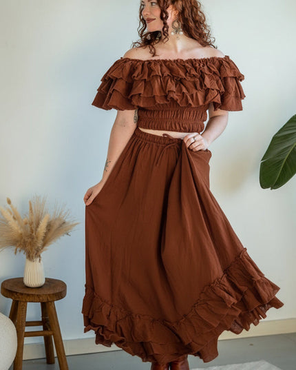 Real Gypsy Skirt Moss Green