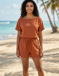 Mira Sol Shorts Hellbraun 
