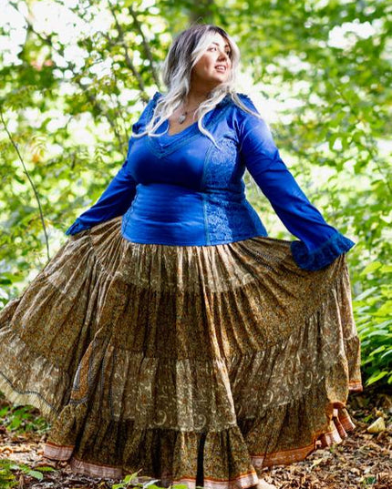Elven Hoodie Top Korenblauw