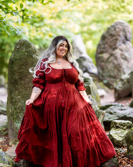 Vaiana Zomerjurk Warm Rood