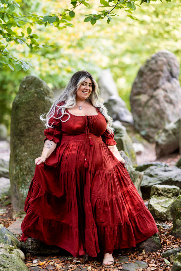 Vaiana Zomerjurk Warm Rood