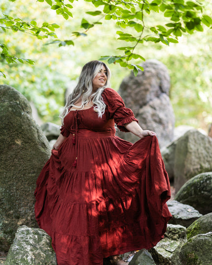 Vaiana Zomerjurk Warm Rood