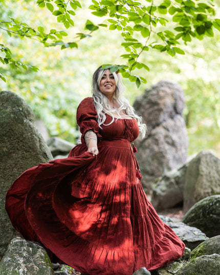 Vaiana Zomerjurk Warm Rood