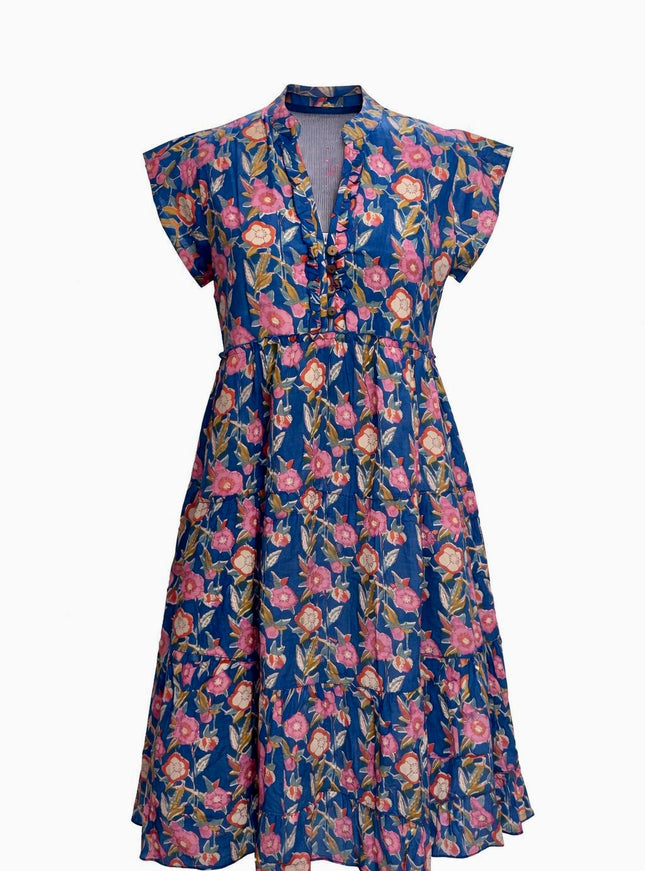 Amore midi jurk Blauw