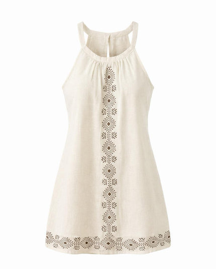 Earth Song lange zomertop Gebroken Wit