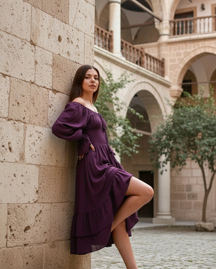 Midi Vaiana Dress Paars