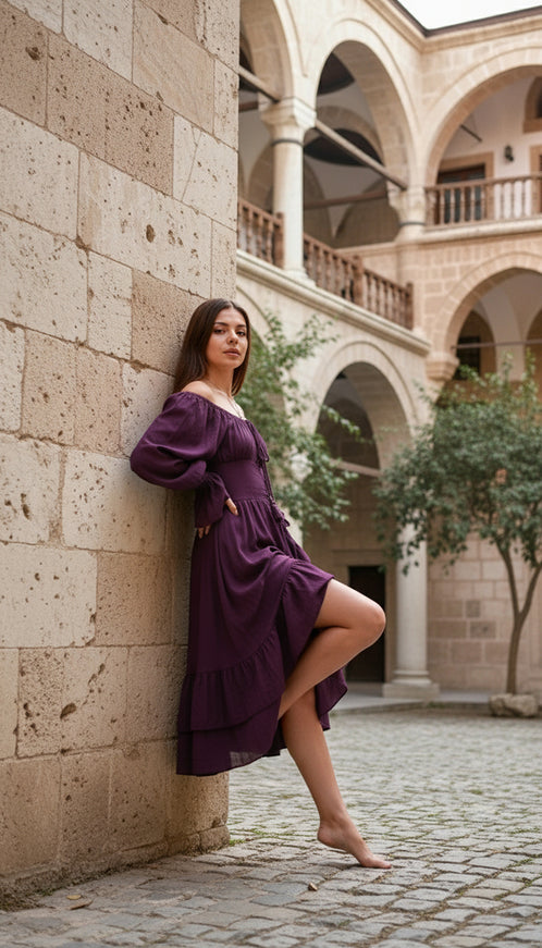 Midi Vaiana Dress Paars