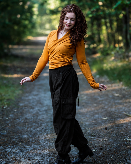 Harem broek Ribcord Zwart
