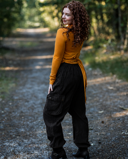 Harem broek Ribcord Zwart