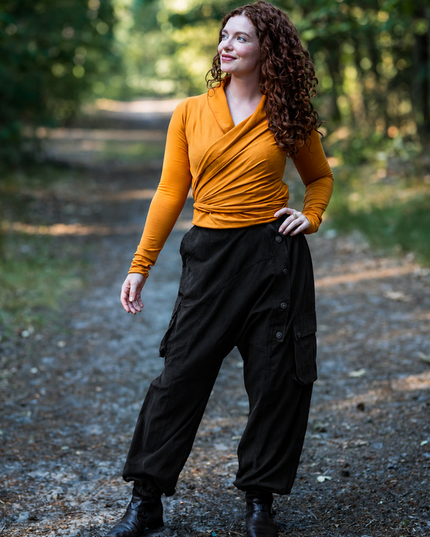 Harem broek Ribcord Zwart