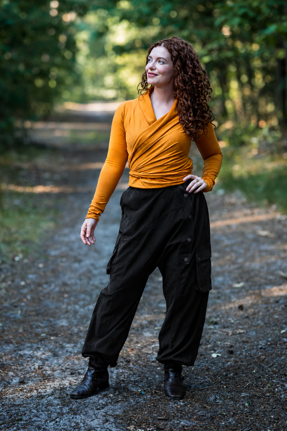 Harem broek Ribcord Zwart