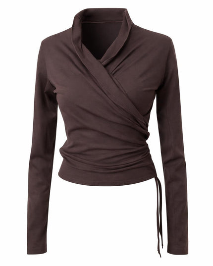 Iris Top donkerbruin