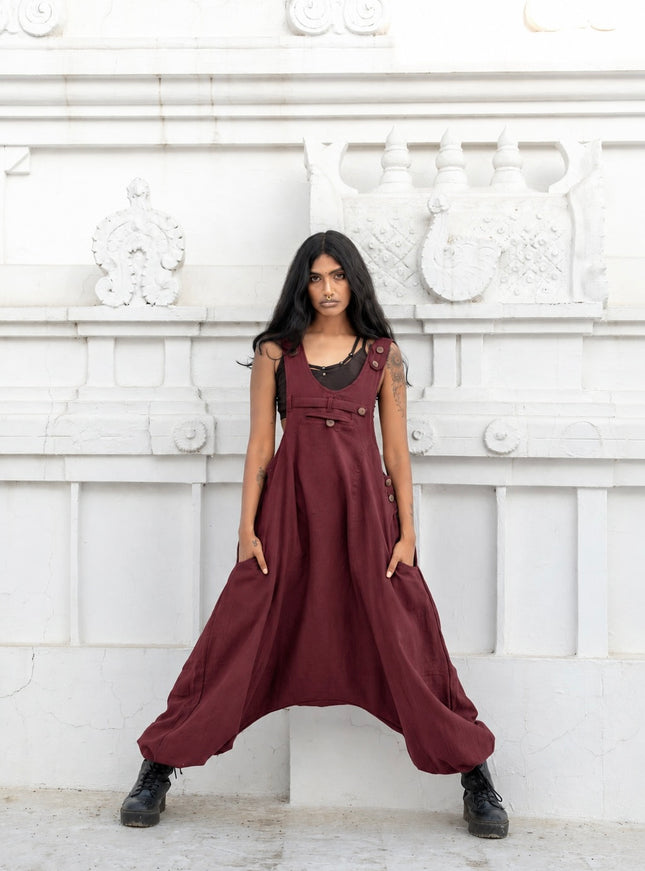 Nomad Freedom Jumpsuit Marroon rood