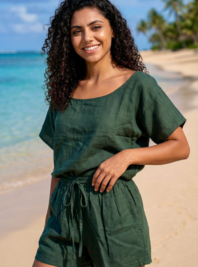 Savanna T-shirt Donker Groen