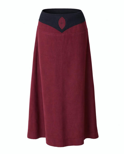 Cosy rib Rok Marroon Rood