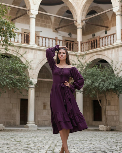 Midi Vaiana Dress Paars