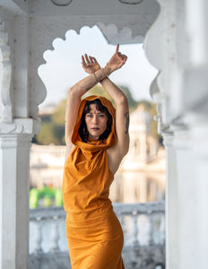 Nyx Hooded Dankini jurk Oker