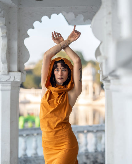 Nyx Hooded Dankini jurk Oker